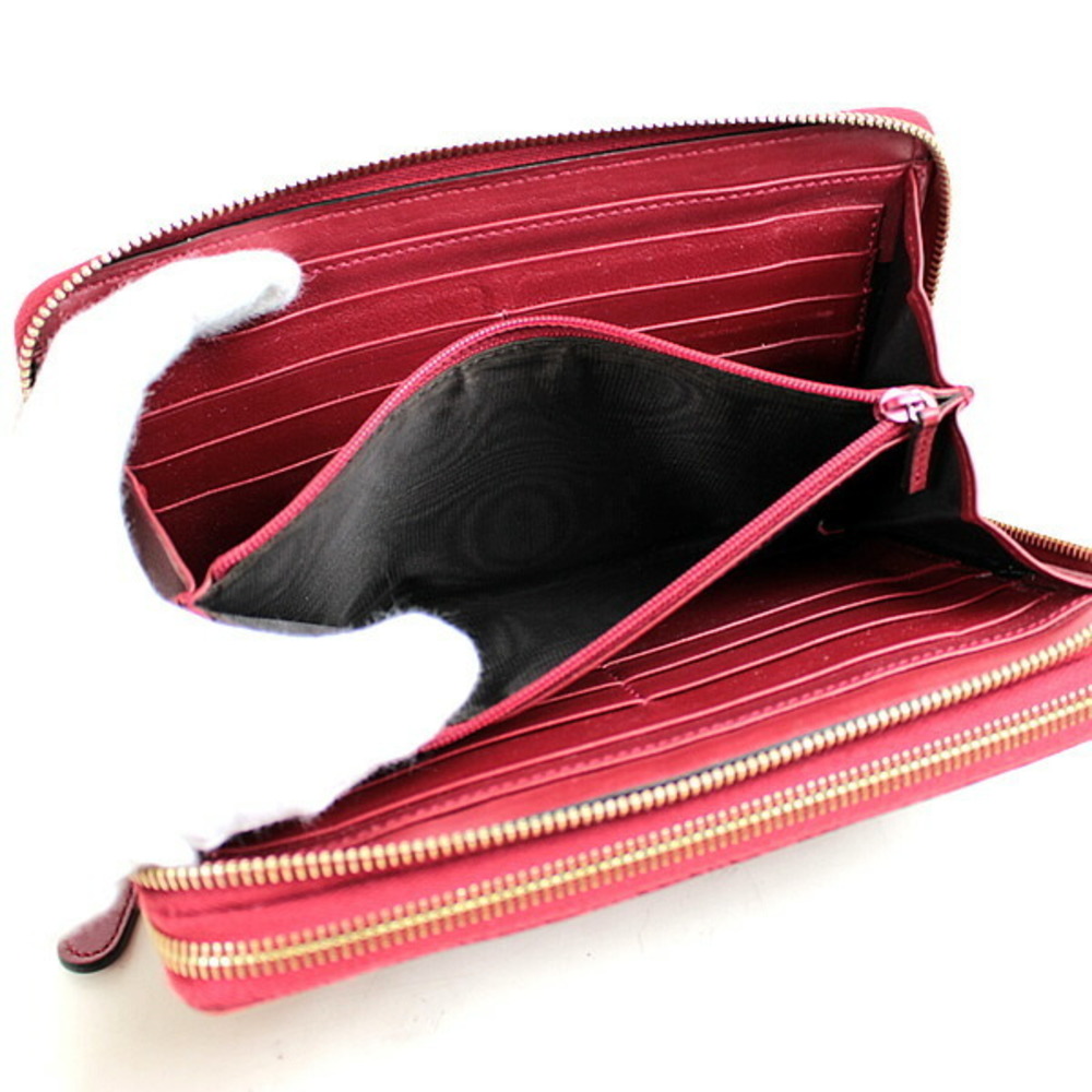 Gucci Long Wallet Micro Gg Pattern Red - image 6